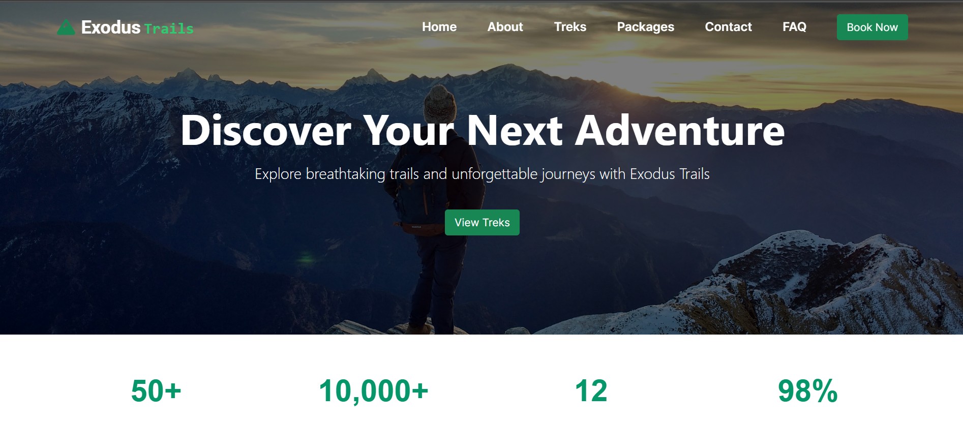 Ekodus Trek Booking Platform screenshot 1