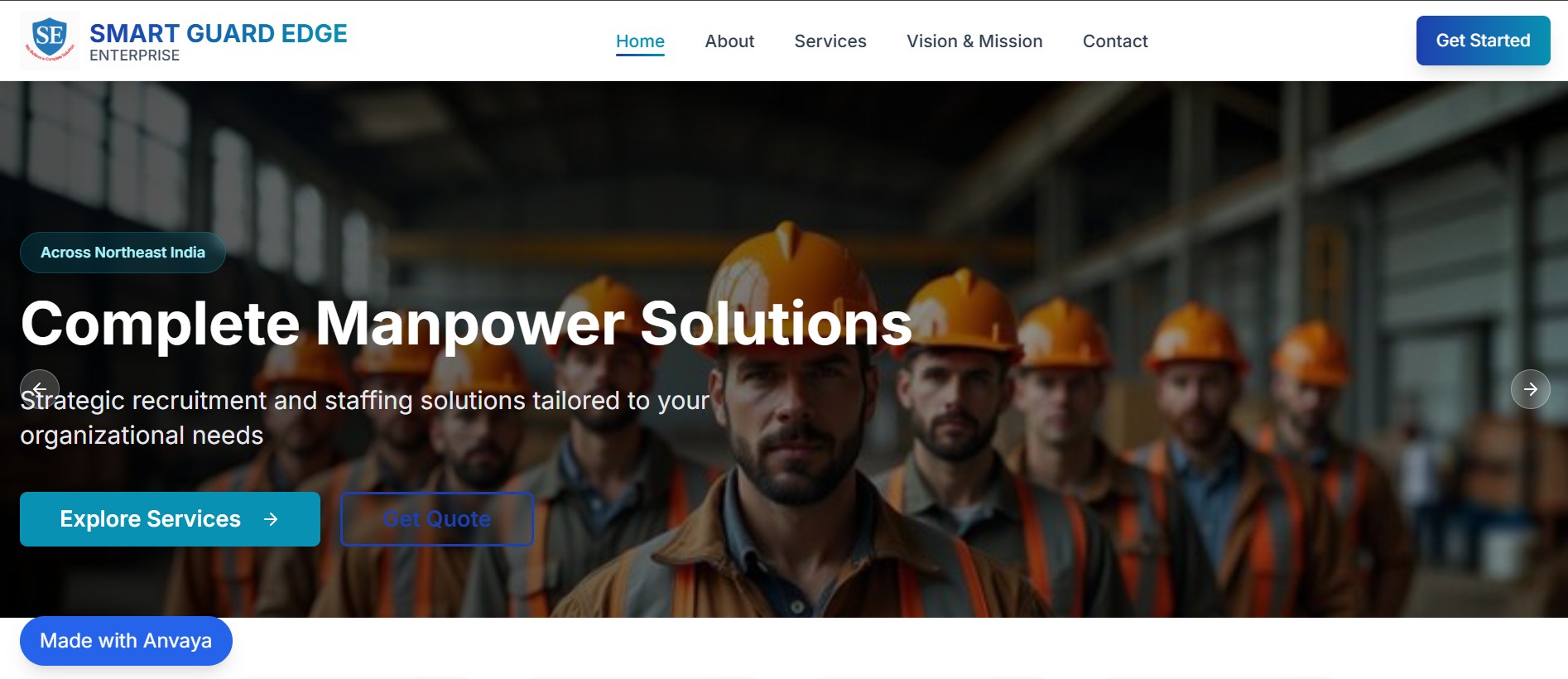 Smart Guard Edge Website